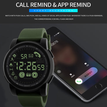 Fitness Tracker Waterproof Bluetooth Smart Watch Sport Pedometer for Android iOS  Electronic Watch digital Watch fashion gif Men