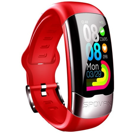 SPOVAN smart watch men sport digital fitness watches heart rate monitor blood pressure bracelet health smartwatch ECG,HRV,PPG