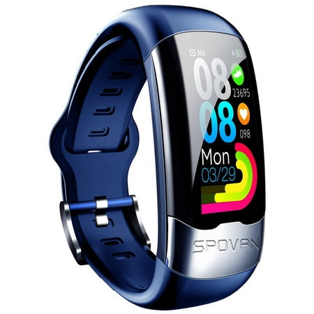 SPOVAN smart watch men sport digital fitness watches heart rate monitor blood pressure bracelet health smartwatch ECG,HRV,PPG