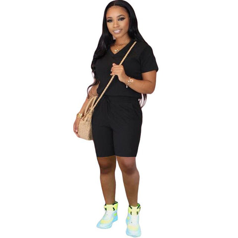 2020 2 pieces set women sport suit top short pants outfit soft cotton material Yoga sport set workout clothing tracksuit