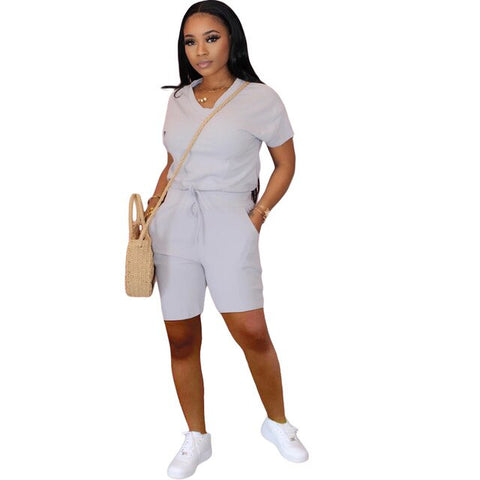 2020 2 pieces set women sport suit top short pants outfit soft cotton material Yoga sport set workout clothing tracksuit