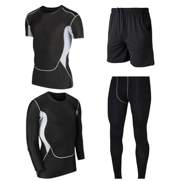 Men's Gym training Fitness sportswear Athletic physical workout Clothes Suits Running jogging Sports clothing Tracksuit Dry Fit