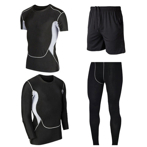 Men's Gym training Fitness sportswear Athletic physical workout Clothes Suits Running jogging Sports clothing Tracksuit Dry Fit