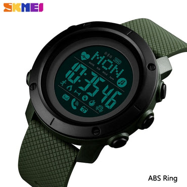 SKMEI Smart Digital Men Watches Compass Heart Rate Fitness Bluetooth Sport Men Watch Waterproof Wriswatch reloj hombre 1511 1512