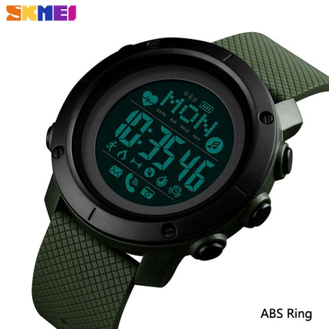 SKMEI Smart Digital Men Watches Compass Heart Rate Fitness Bluetooth Sport Men Watch Waterproof Wriswatch reloj hombre 1511 1512