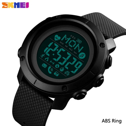 SKMEI Smart Digital Men Watches Compass Heart Rate Fitness Bluetooth Sport Men Watch Waterproof Wriswatch reloj hombre 1511 1512