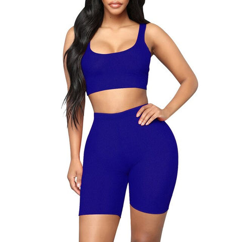 Women Gym Shorts High Waist Lifting Push Up Tight Sports Leggings Two Piece Seamless Sports Suit Jogging Fitness Yoga Short Pant