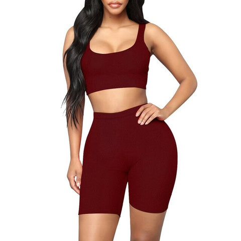 Women Gym Shorts High Waist Lifting Push Up Tight Sports Leggings Two Piece Seamless Sports Suit Jogging Fitness Yoga Short Pant