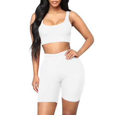 Women Gym Shorts High Waist Lifting Push Up Tight Sports Leggings Two Piece Seamless Sports Suit Jogging Fitness Yoga Short Pant
