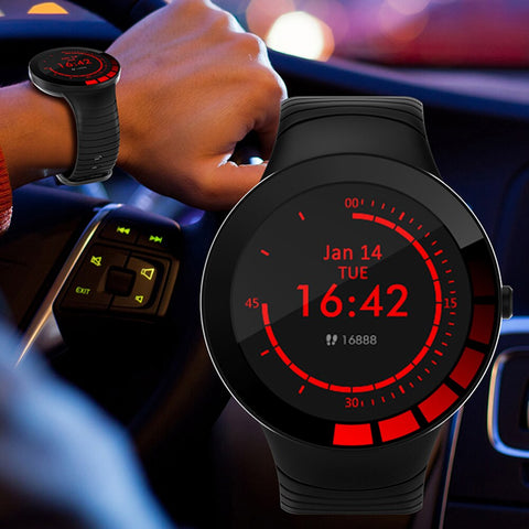Fashion Men Smart Watch Fitness Heart Rate Monitor Pedometer Bluetooth Sleep Monitors Touch Sports Running Smart Watch Man