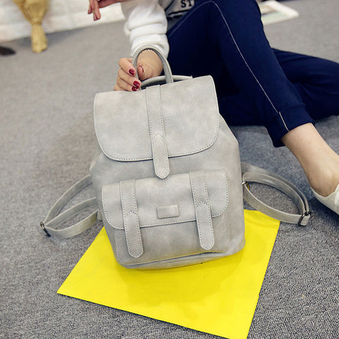 Solid Vintage Girls School Bags