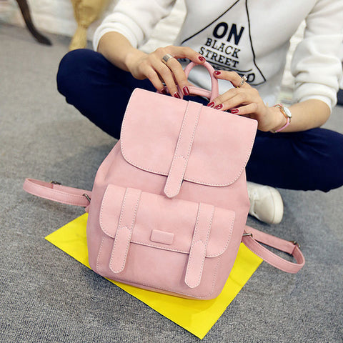 Solid Vintage Girls School Bags
