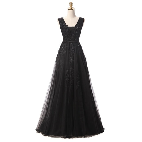 Sexy Backless Long  Floor-length Evening Dress