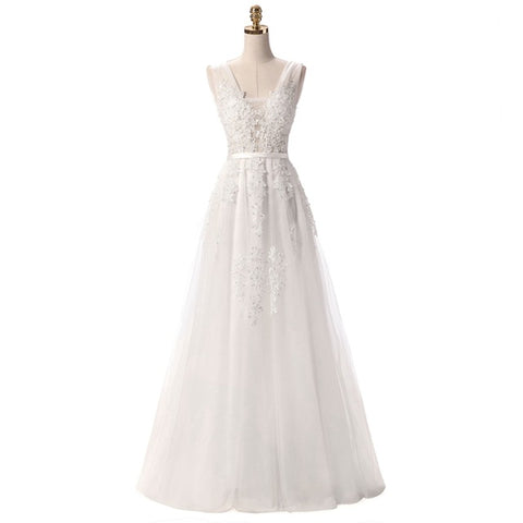 Sexy Backless Long  Floor-length Evening Dress