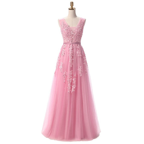 Sexy Backless Long  Floor-length Evening Dress