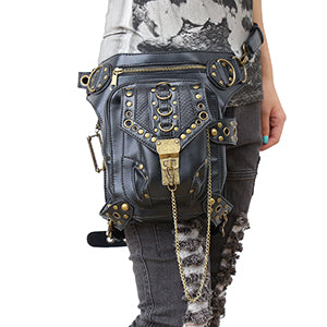 Gothic Steampunk Skull Retro Rock bag
