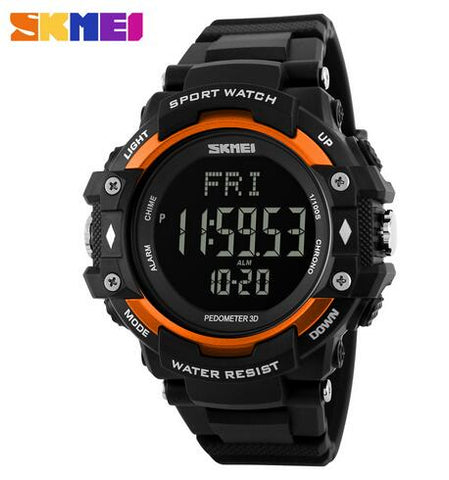 New Life Sport Watches Men Pedometer Heart Rate Monitor Calories Counter Fitness Digital Watch Outdoor SKMEI Brand Wristwatches