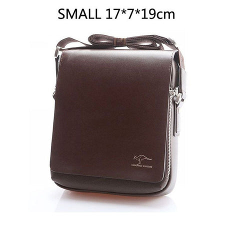 leather men shoulder bag,