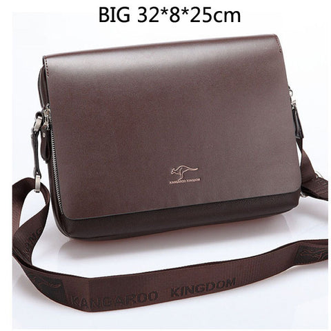 leather men shoulder bag,