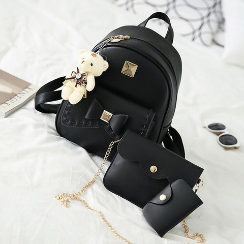 Women Pu Leather Back Pack