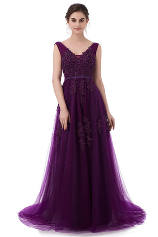 Sexy Backless Long  Floor-length Evening Dress