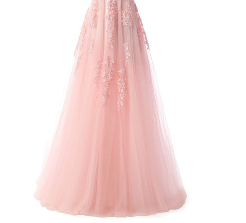 The Bride Banquet Sexy V-neck Half Sleeves Party Dress
