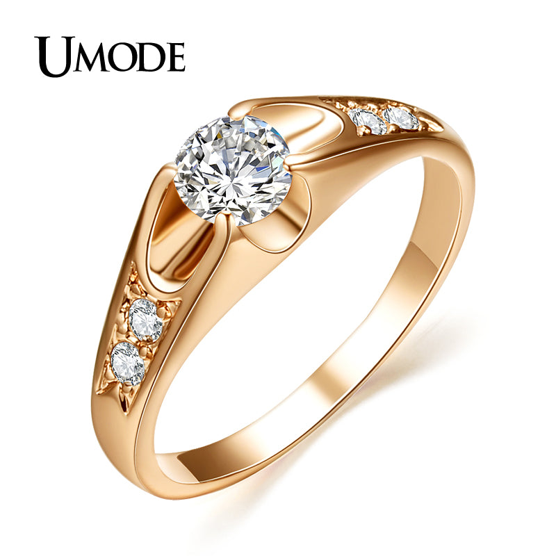 Rose Gold Color Mounting Engagement Ring