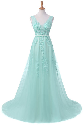 Sexy Backless Long  Floor-length Evening Dress