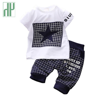t-shirt+pants suit clothing set Star Printed