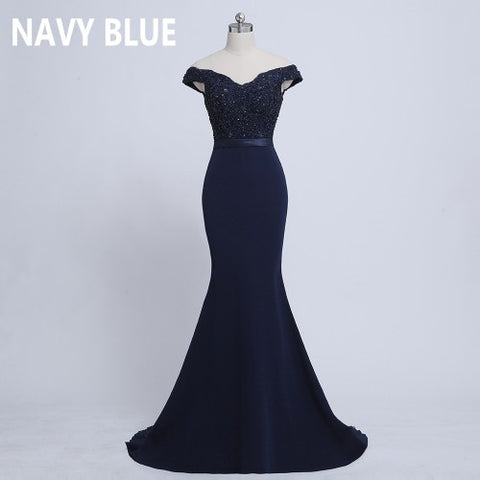 Mermaid Burgundry Long Evening Dress Party