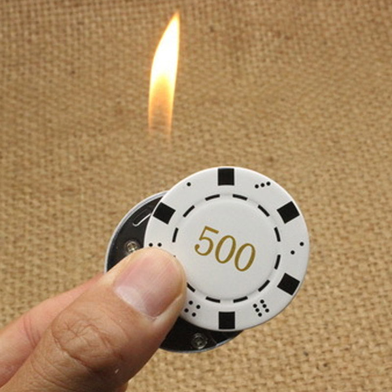 Mini Coin Butane Flame Lighter