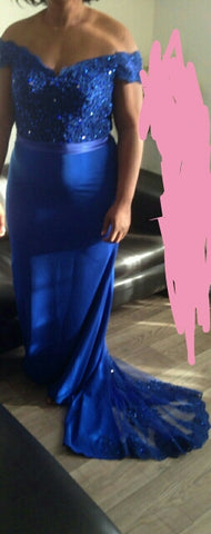Sexy Off The Shoulder Long Evening Dress