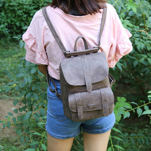 Solid Vintage Girls School Bags