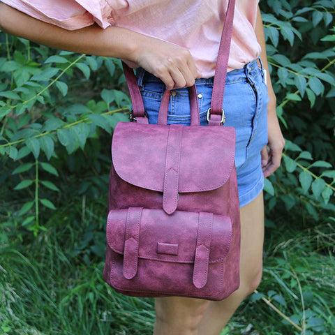 Solid Vintage Girls School Bags