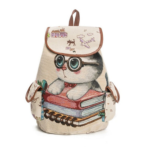 Casual Canvas School Backpack