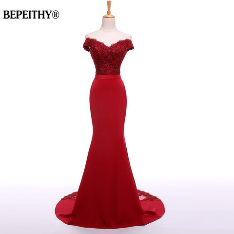 Sexy Off The Shoulder Long Evening Dress