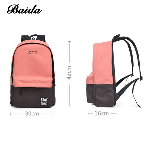 Fashion Backpack Women Children Schoolbag Back Pack Leisure Korean Ladies Knapsack Laptop Travel Bags for School Teenage Girls