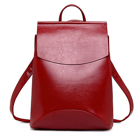 Youth Leather Backpacks for Teenage Girls