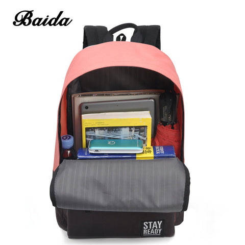 Fashion Backpack Women Children Schoolbag Back Pack Leisure Korean Ladies Knapsack Laptop Travel Bags for School Teenage Girls
