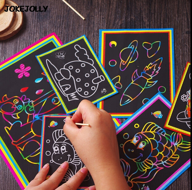Two-in-one Magic Color Scratch Art Cards