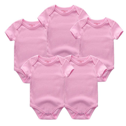 Short Sleeve Cotton O-Neck 0-12M Boys&Girls Rompers