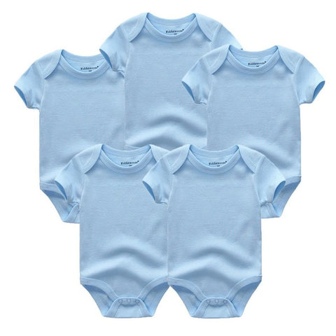 Short Sleeve Cotton O-Neck 0-12M Boys&Girls Rompers