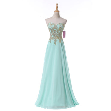 Sweetheart Long Chiffon Evening Dress