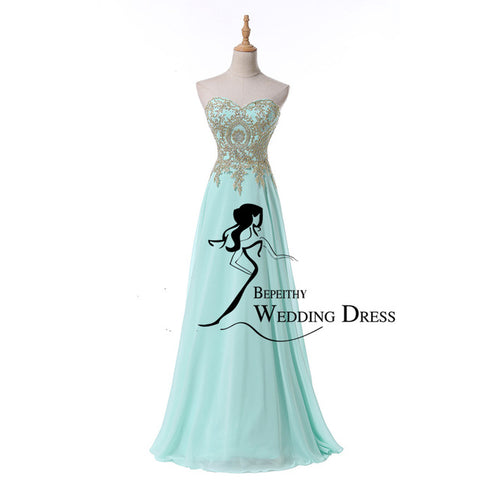 Sweetheart Long Chiffon Evening Dress