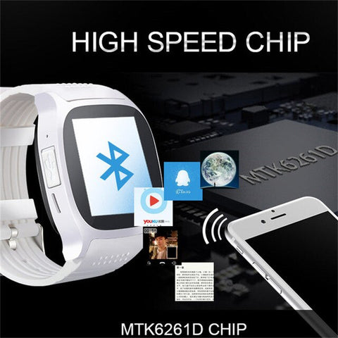New Design T8 Bluetooth Smart Watch With Camera Music Player Facebook Whatsapp Sync SMS Smartwatch For Women Men
