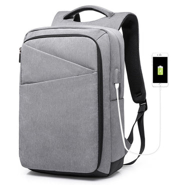 2018 New Men's Business Anti-Theft Backpack 17-inch Laptop Backpack Men's USB Charger Backpack Travel Backpack School Bag