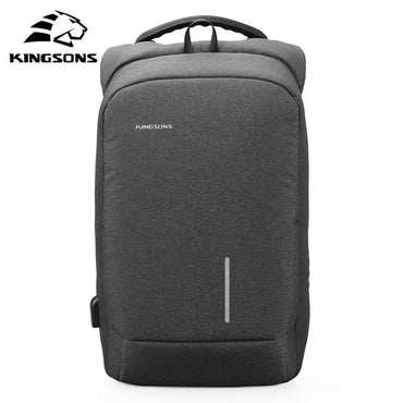 Kingsons 13'' 15''  Laptop Backapcks USB Charger Compact Anti-theft backpack Computer Bags School Backpack Bag Men's Travel Bags