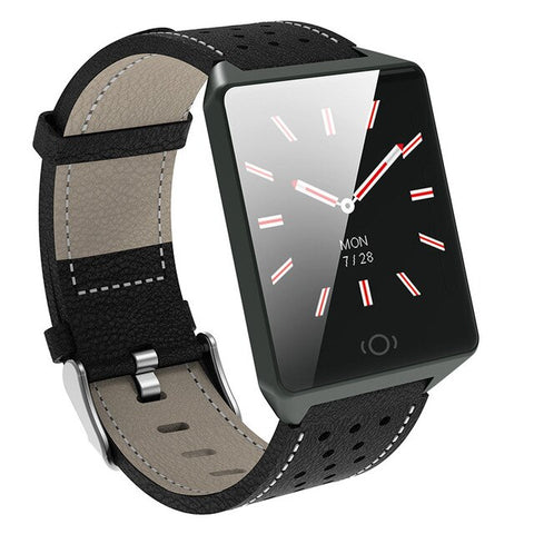 Bluetooth Smart Watches For Men Waterproof IP67 Sports Camera Call Leather Fitness Smart Watch Men Women For iPhone Android IOS